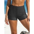 thumbnail image 4 of Charmo Swim Shorts for Women Stretchy Board Shorts Solid Tankini Bottoms Sport Swimsuit Bottoms, 4 of 5