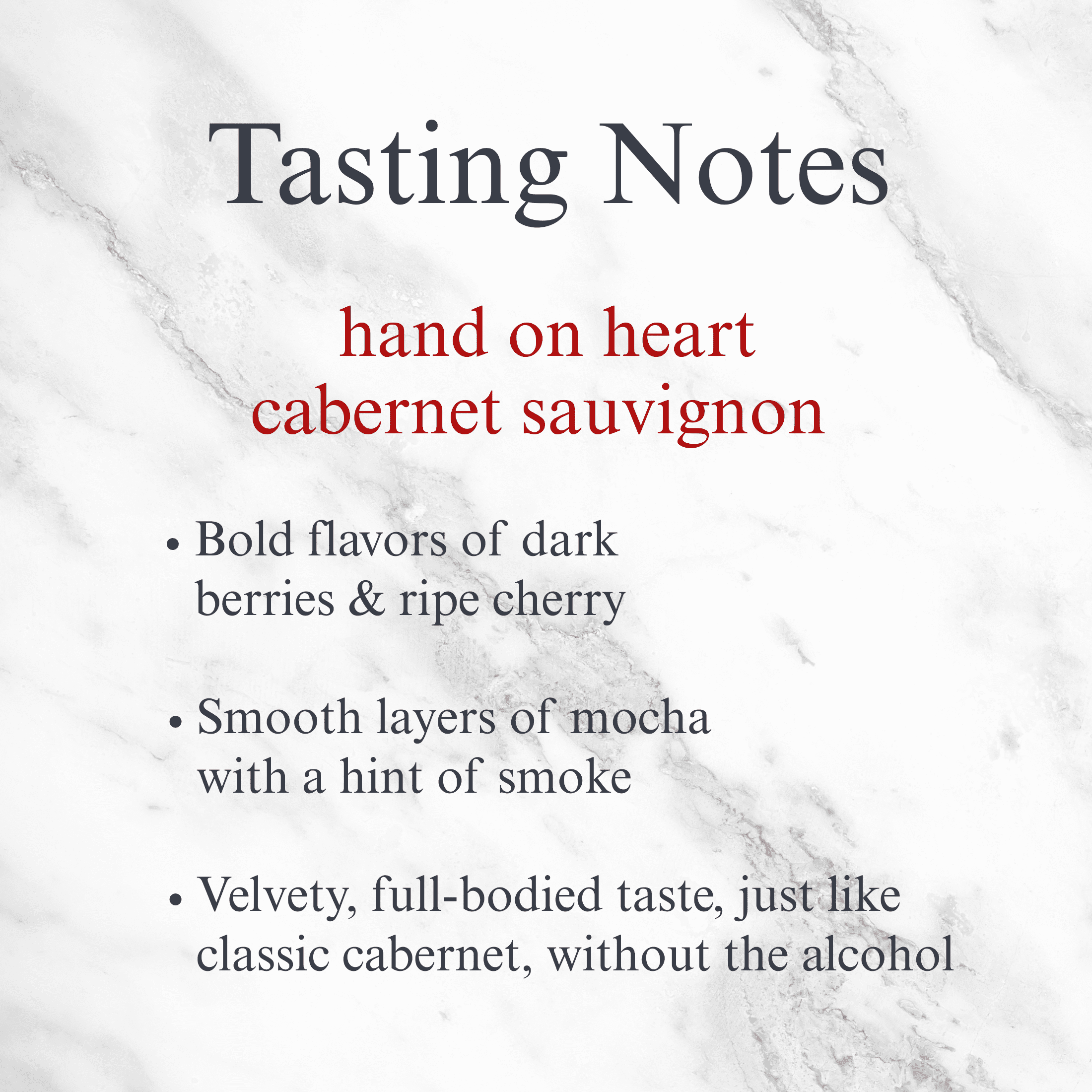 Hand on Heart Non-Alcoholic Cabernet Sauvignon 4-Pack (750ml)