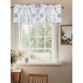 thumbnail image 2 of Colorful Coral Curtain Valances for Windows, Summer Coastal Watercolor Ocean Kitchen Valance Window Treatment, Light Filtering Block Curtains for Bathroom/Bedroom/Living Room 60'' x 18'', 2 of 9