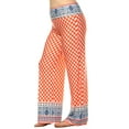 thumbnail image 3 of White Mark Women's Plus Size Border Printed Palazzo Pants, 3 of 4