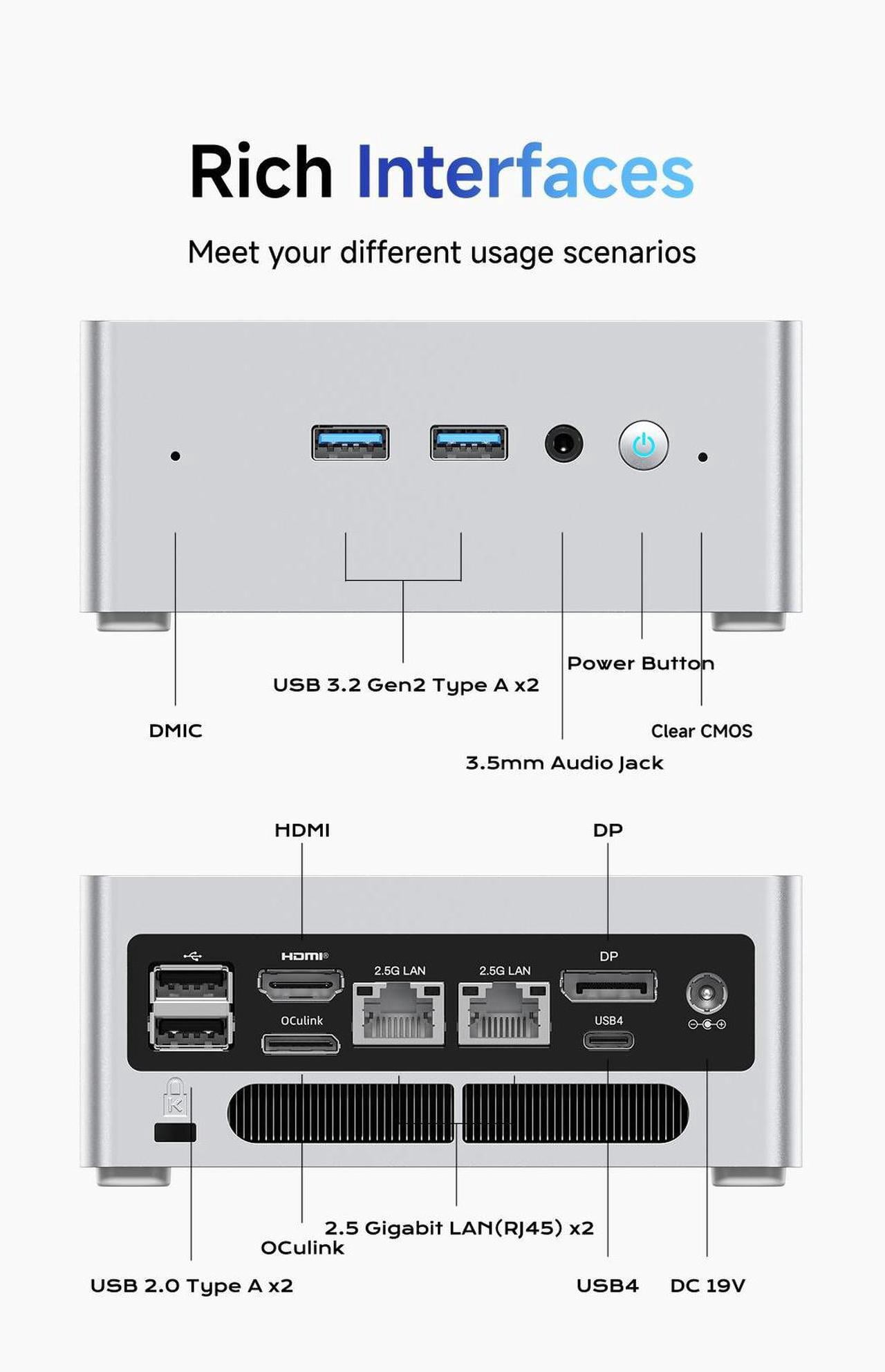 MINISFORUM NAB8 Plus Mini PC Core i7-12800H Barebone Version