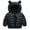Black, variant on WIBACKER 2T 3T 4T 5T Winter Coat for Toddler Kid Baby Boy Girl Light Puffer Bear Hooded Down Jacket