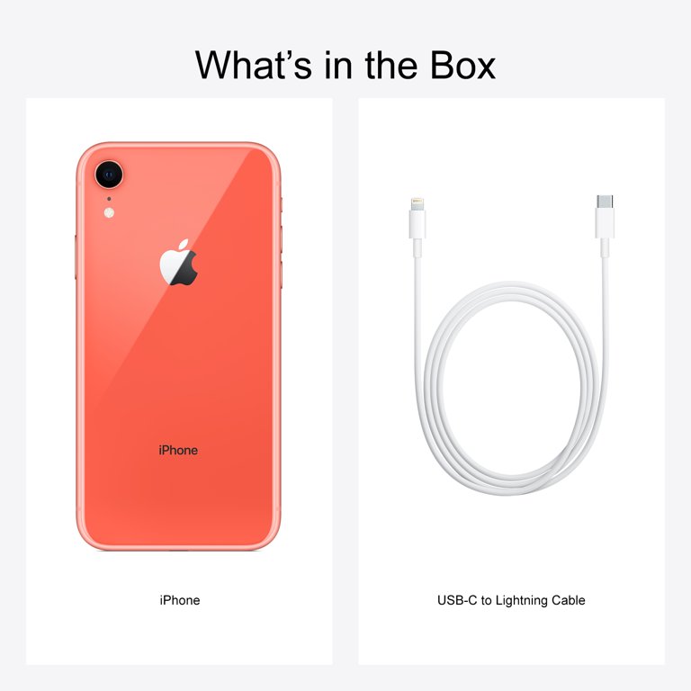 Walmart Family Mobile Apple iPhone XR, 64GB, Coral- Prepaid