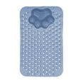 thumbnail image 2 of JingChun Bathtub Mat Non Slip, Shower Foot Scrubber Mat, Long Bath Mat for Tub Non Slip with Suction Cups Drain Holes, Shower Mat with Foot Scrubber, Machine Washable, 2 of 6