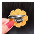 thumbnail image 4 of Hair pins Brooch Dual-Use Cute Little Flower Pin Duckbill Clip Hairpin Jewelry 1pcs Women Girls Knitted Fabric Flower Hairpin (Color : 1), 4 of 5