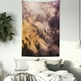 thumbnail image 3 of Mystic House Decor Wall Hanging Tapestry, Sunrise over Foggy Mystic Forest Summer Morning Time Wildlife Scenic Picture, Bedroom Living Room Dorm Accessories, 40 X 60 Inches, by Ambesonne, 3 of 5