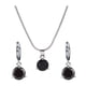 thumbnail image 1 of Conjunto de pendientes y collar de aleación Minnieouse para mujer Elegante y de moda negro, 1 of 6