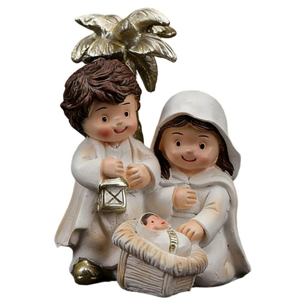 Estatua de resina para belén navideño, elegante figura coleccionable para decoración 7 cm x 6 cm x 95 cm