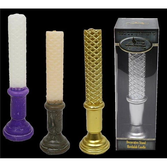 Bazeh Madlukin 1132 Havdalah Candle Standing, Assorted Colors