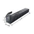 thumbnail image 2 of Extra Large Weekly Pill Organizer 2 Pcs, Daily Pill Cases For Pills/vitamin/fish Oil/supplements (black And White), 2 of 5
