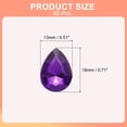 thumbnail image 2 of Uxcell 80Pcs 13 x 18 mm Teardrop Rhinestone Pointed Back Rhinestone Bead, Deep Purple, 2 of 5