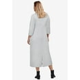 thumbnail image 2 of ellos Women's Plus Size Three-Quarter Sleeve Knit Maxi Dress, 2 of 5