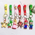 thumbnail image 2 of 22 Styles Super Mario Keychain Mario Bros Luigi Toad Yoshi Bowser Action Figure Model PVC Cartoon Bag Doll Pendant Toys Gift, 2 of 5
