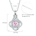 thumbnail image 3 of Keepsake Celtic Knot with Crystal Heart Urn Pendent for Ashes and Chain Memorial Cremation Jewelry for Ashes of Loved One Urn Necklace Lockets for Human Ashes Pet Ashes Holder, 3 of 6