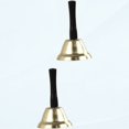 thumbnail image 1 of 2pcs Wooden Handle Rattle Wedding Ringer Brass Bells Church Hand Bells Cow Bell Hand Sleigh Bell Hand Call Ringing Bell Metal Hand Bell Hand Call Bell Dinner Party Wood, 1 of 5