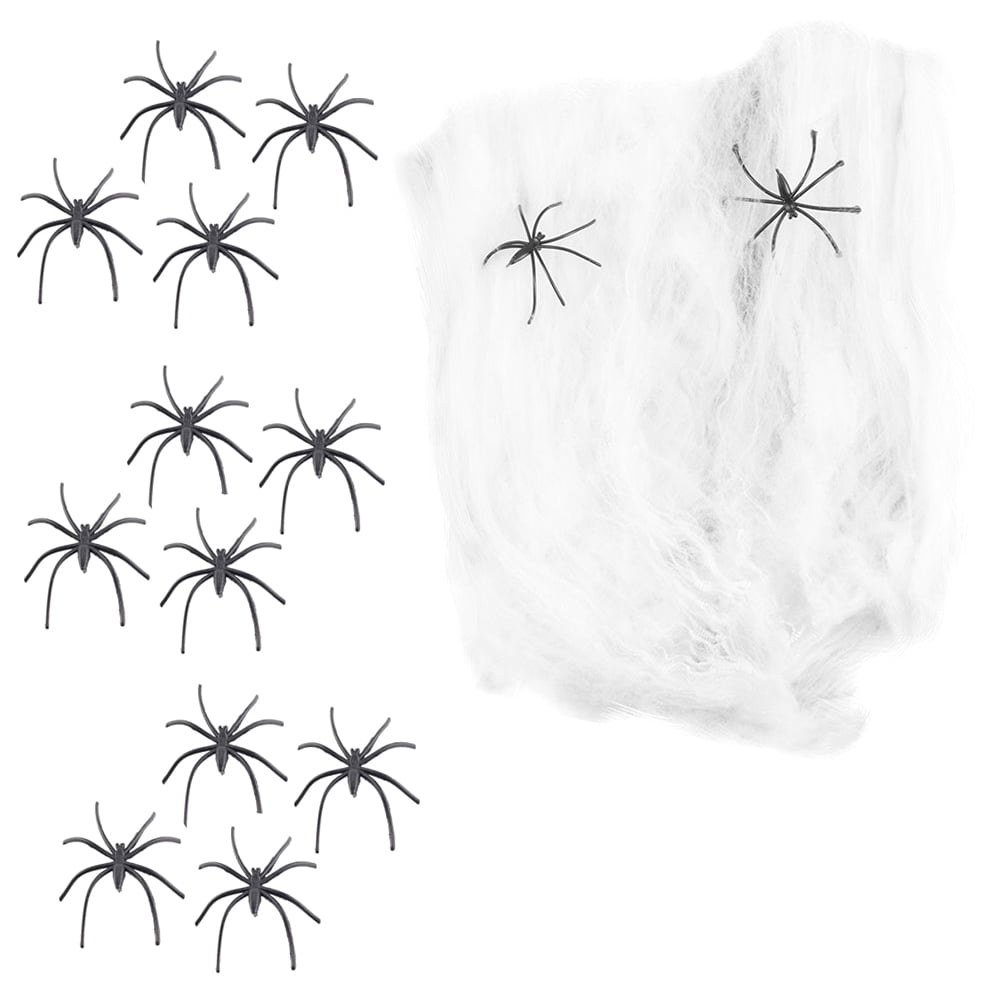 Spider Decorations Webs Web Decor Decoration Outdoor Spooky Simulation ...