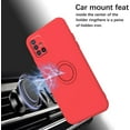 thumbnail image 6 of Compatible with Samsung A51 Case Silicone Cute Shockproof Anti-Scratch Samsung Galaxy A51 Phone Case with Ring Kickstand Full Body Protection Cases for Women (Red), 6 of 14
