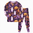 thumbnail image 5 of NOLDARES Girls Pajamas 2-Piece Pjs Set Kids Long Sleeve and Pants Jammies Casual Wear Girls' Sleepwear Lounge Clothes, 5 of 8