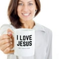 thumbnail image 2 of Funny Christian Gift Mug I Love Jesus But I Cuss a Little (15oz), 2 of 4