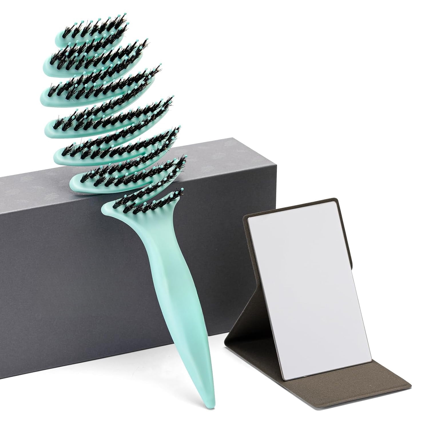 Gentle Scalp Massage Boar Bristle Hair Brush for Fine Hair, Ultimate Smoothing Vented Detangler Wet Brush for Women – A Great Gift