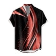 thumbnail image 3 of Men'S Casual Short Sleeved Shirt, Men'S Standing Collar Fashionable Button Up Shirt 2XL, 3 of 4