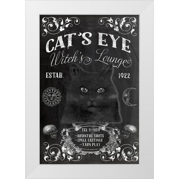 Sophie 6 11x14 White Modern Wood Framed Museum Art Print Titled - Cats Eye Witchs Lounge