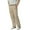 Khaki, variant on Monterey Club Men's Microfiber Twill Pleated Golf Pants #1880