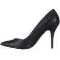 thumbnail image 4 of Style & Co. Women's Pyxie Pointed Toe Heels 6 BM US, Black Snake, 4 of 6