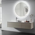 thumbnail image 6 of Modern Mirrors Corona Round Lighted Bathroom Vanity Mirror with IP44 Rating and Dimmable Lighting, 6 of 7