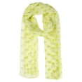 thumbnail image 1 of INSPIRAR CHIC Mujeres 1950s Retro Lunares Chiffon Bufanda, Ligera Suave Sheer Largo Cabeza Envolver Chal Bufandas para Todas las Temporadas 63.0"x19.7" Verde Amarillo, 1 of 6