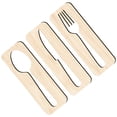thumbnail image 3 of 1 Set of Restaurant Cutlery Sign Hanging Wall Art Decoration Cutter Fork Spoon Sign for Wall Decor, 3 of 8