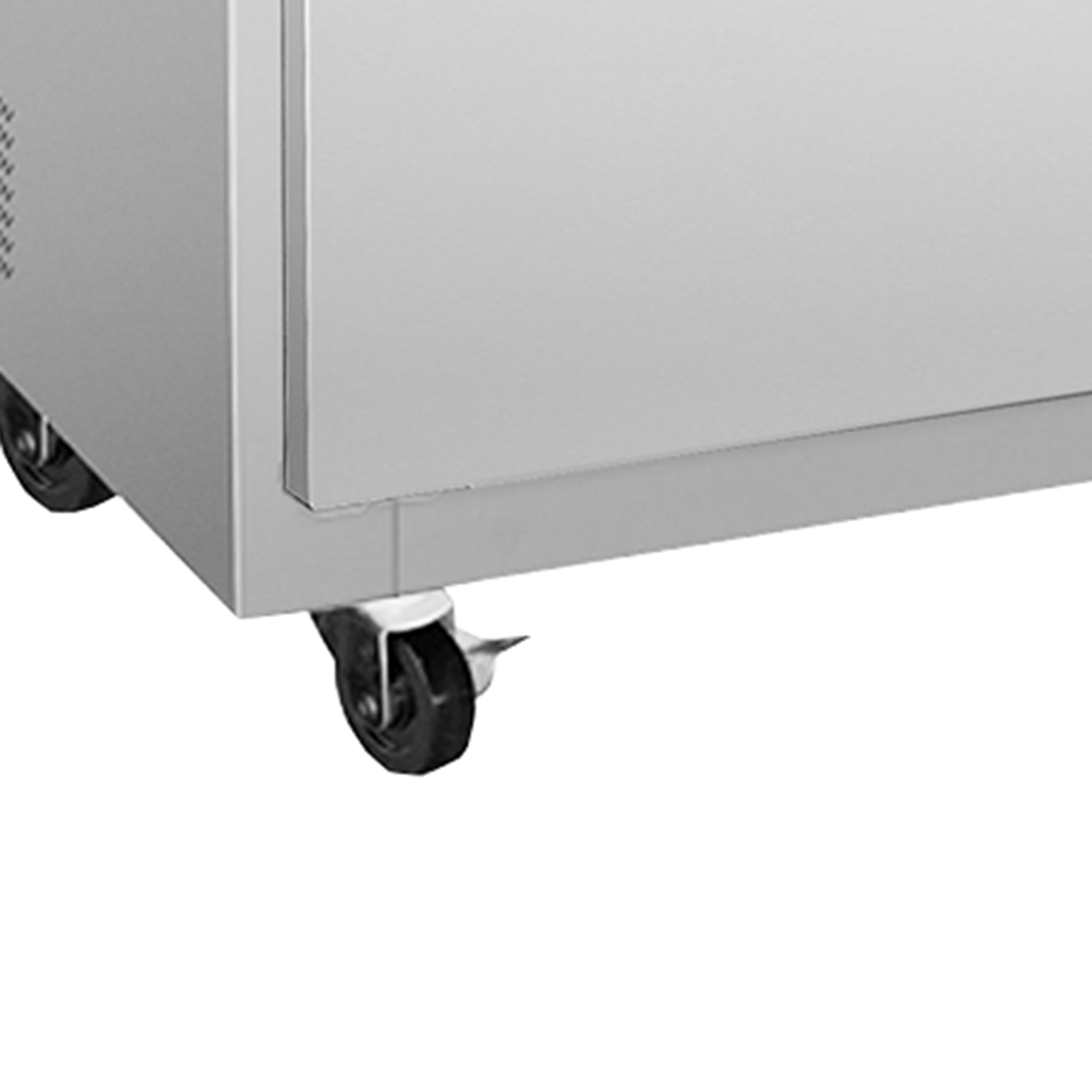 Maxx Cold Triple Door Undercounter Refrigerator, 72"W, 18 cu. ft. Storage Capacity, in Stainless Steel (MXCR72UHC)
