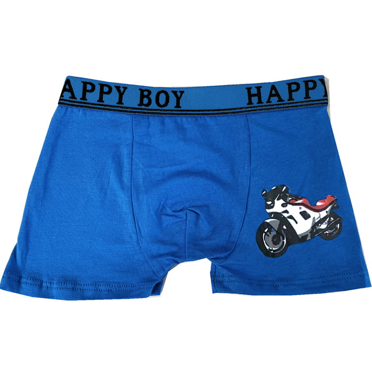 Cartoon Art Fish Cotton Boxers For Teen Boys 5 Pack From Cong05