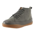 thumbnail image 1 of asddcavvf Ladies Retro Fashion Colorblock Leather Round Toe Lace Up Flat Casual Short Boots, 1 of 9