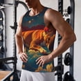 thumbnail image 5 of Pofeuu Colorful Starry Sky Sleep Dog Print Men's Workout Tank Tops Sleeveless Muscle Gym Shirt Quick Dry-3X-Large, 5 of 7