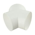 Pvc Y Shape Ducting Splitter Connector for Extractor Fans Range Hood