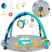 Clearance ! SYNPOS Unique Baby Thicker Activity Gym Play Mat with Pendant and Teething Toy for Baby Infant Gift