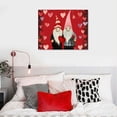 thumbnail image 4 of JEUXUS Wall Art Paintings on Canvas Print I Love You Valentine's Day Celebration Office Artwork Home Decoration Living Room Bedroom Bathroom Walls Decor,Wood Framed Ready to Hang, 4 of 4