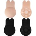 thumbnail image 1 of 2 Responses to Sticky Bra Strapless Backless Gathering Bra Invisible Reusable Self Adhesive Bra for Party Wedding L/XL, 1 of 5
