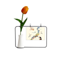 thumbnail image 1 of Mapa cultural local tradicional japonesa Tarjeta de jarrón artificial de tulipanes, 1 of 3