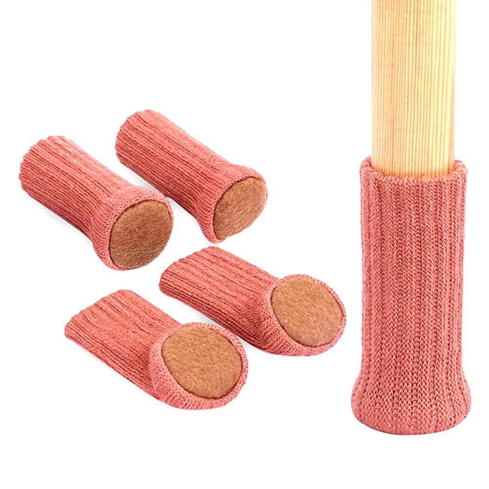 4Pcs Knitted Furniture Feet Socks Chair Leg Floor Protectors Chair Leg Socks Covers