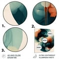 thumbnail image 3 of Designart "Artwork Combining Abstract Shapes and Lines IV" Abstract Metal Art Print, 3 of 5