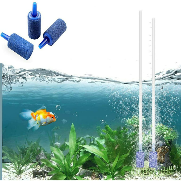 Kiplyki Wholesale Air Stones Cylinder 30 PCS Bubble Diffuser Airstones for Aquarium  Fish Tank Pump 