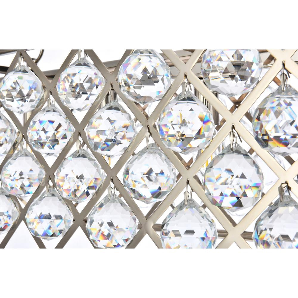 1216 Madison Collection Pendant Lamp L:50in W:13in H:15in Lt:7 Polished Nickel Finish Royal Cut Crystal (Clear)