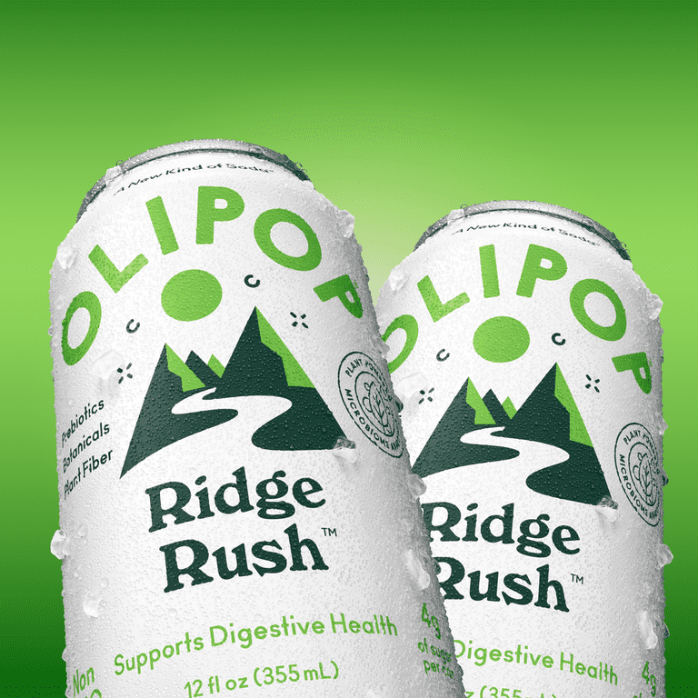 OLIPOP Prebiotic Soda, Ridge Rush, 12 fl oz, 12 pack - Walmart.com