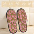 thumbnail image 2 of Balery Cartoon Pigs Pantuflas de Casa de Felpa Silenciosas con Diseño Estampado, Zapatillas Cómodas Antideslizantes de Algodón para Interior-Large, 2 of 8