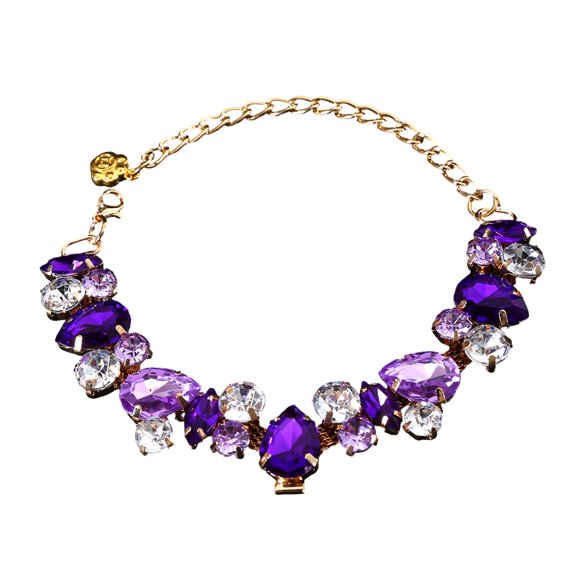 Pearls Pet Necklace with Rhinestones Charm Comfortable For Small Dog And Cats for Birthday Wedding
