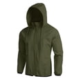 thumbnail image 3 of COOFANDY Men Rain Jacket with Hood Waterproof Packable Lightweight Thin Windbreaker Jackets, 3 of 7