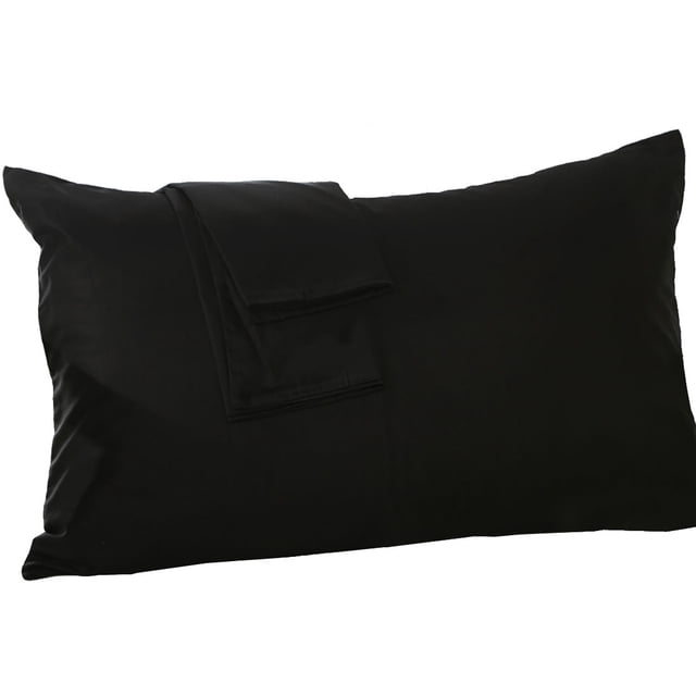 Funda Cubierta Protectora De Almohada De Algodón Con Estampado Egipcio Negro Standard/Cama Matrimonio