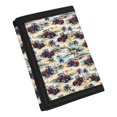 thumbnail image 2 of CHAQLIN Beach Tractor Pattern Waterproof Children's Wallet, Polyester Trifold Card Wallet Slim Kids Trifold Wallet for Travel Outdoor, 2 of 7